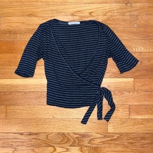 Wrap crop top